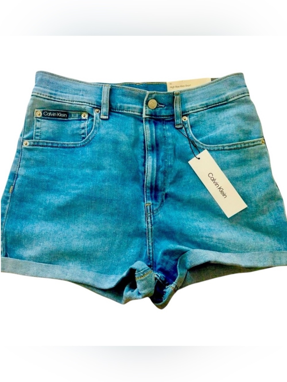 CALVIN KLEIN Blue Jean Shorts *Brand New w/tags! Very flattering!